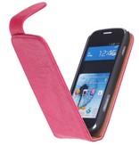 Washed Leather Classic Case for Galaxy Express i8730 Pink
