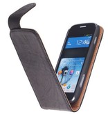 Washed Leather Classic Case for Galaxy Express i8730 Black