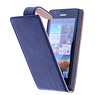 Custodia in pelle classica Lavato per HTC One M8 Dark Blue