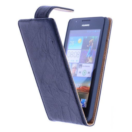 Gewaschen Klassische Ledertasche für Nokia Lumia 800 Schwarz