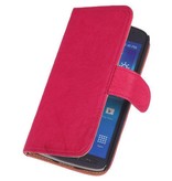 Lavé livre en cuir de style pour LG L7 II P710 Rose