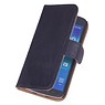 Case Lavé livre en cuir de style pour Huawei Ascend G730 d.blauw