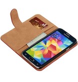 Galaxy S5 Bark Bookstyle Hoes voor Galaxy S5 G900F Rood