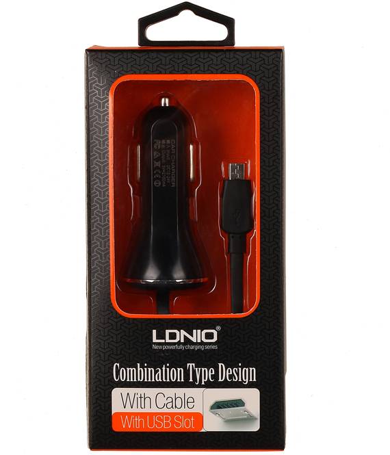 Chargeur allume-cigare LDNIO à combinaison de type 2.1 A