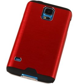 Galaxy S4 i9500 Custodia rigida in alluminio leggero per i9500 Galaxy S4 Red