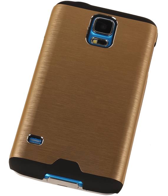 Galaxy S4 i9500 Estuche rígido de aluminio ligero para i9500 Galaxy S4 Oro