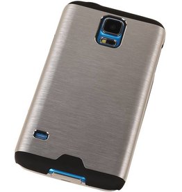 Lumière en aluminium rigide pour Galaxy S5 G900f Argent