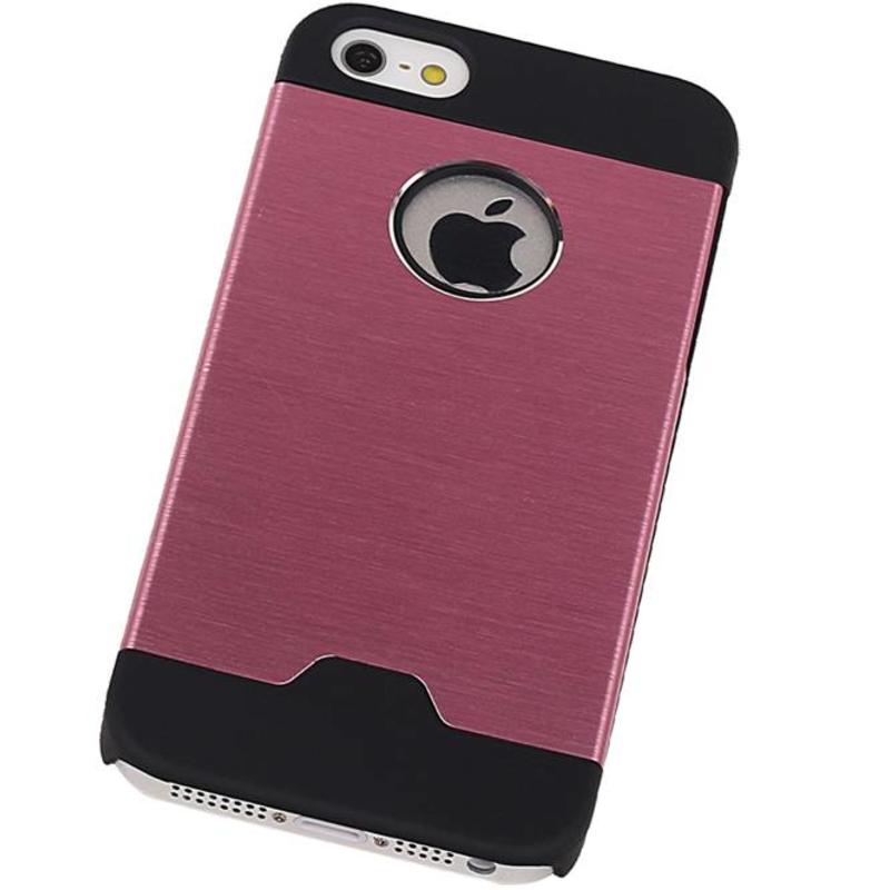 Estuche rígido de aluminio ligero para iPhone 5 Rosa