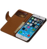 Lavé livre en cuir Style pour iPhone 6 Plus Dark Blue