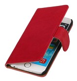 Washed Leather Bookstyle Case for iPhone 6 Plus Pink