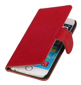 Lavato Custodia in pelle stile del libro per iPhone 6 Plus Rosa