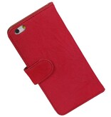 Washed Leather Bookstyle Case for iPhone 6 Plus Pink