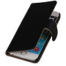 Lavato Custodia in pelle stile del libro per iPhone 6 Plus nero
