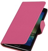 Fashion Book Style pour Galaxy A5 Rose