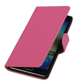 Fashion Book Style Taske til Galaxy A5 Pink