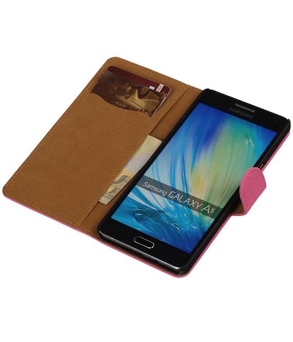 Fashion Bookstyle Case for Galaxy A5 Pink