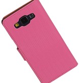 Fashion Bookstyle Hoes voor Galaxy A5 Roze