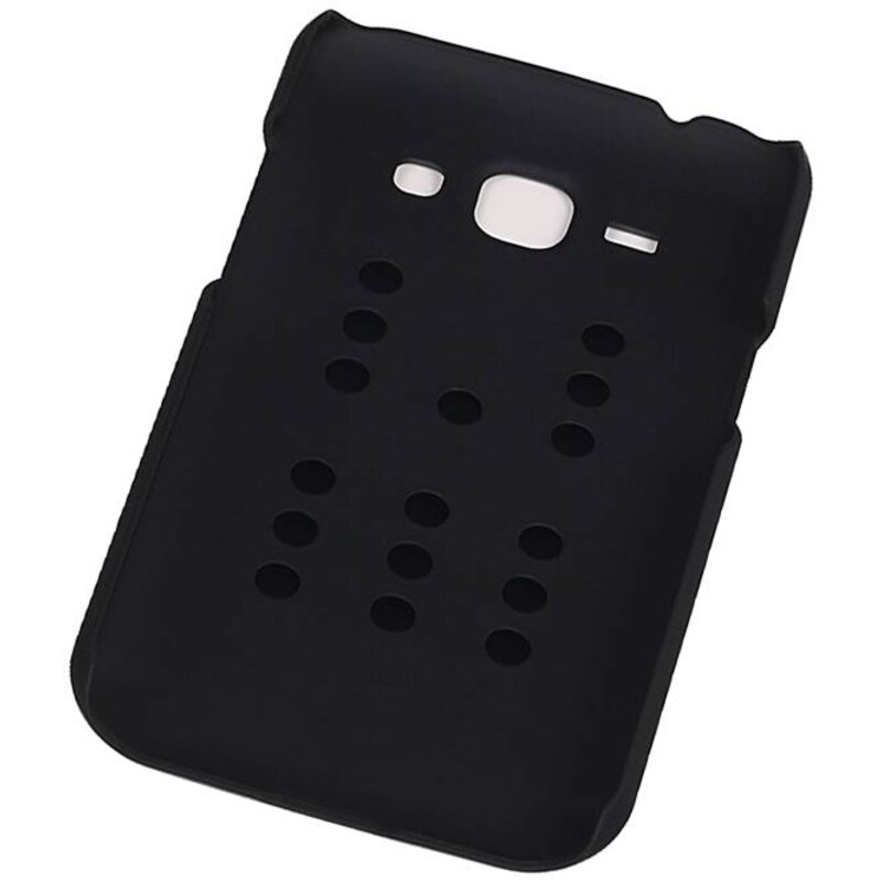 Leichtes Aluminium Hard Case für Galaxy J1 Schwarz