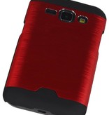 Estuche rígido de aluminio ligero para Galaxy J1 Rojo