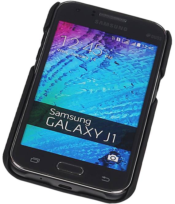 Estuche rígido de aluminio ligero para Galaxy J1 rosa