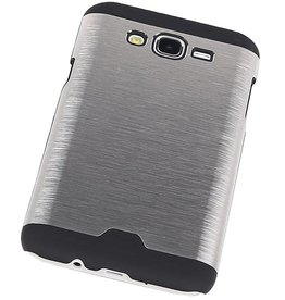 Leichtes Aluminium Hard Case für Galaxy J7 Silber