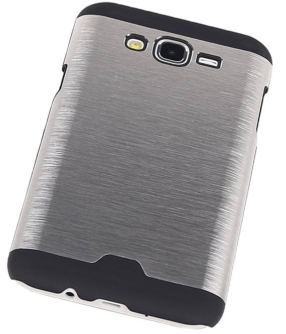 Leichtes Aluminium Hard Case für Galaxy J7 Silber