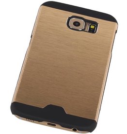 Estuche rígido de aluminio ligero para Galaxy S6 G920F Oro