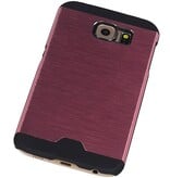 Lumière en aluminium rigide pour Galaxy S6 G920F Rose