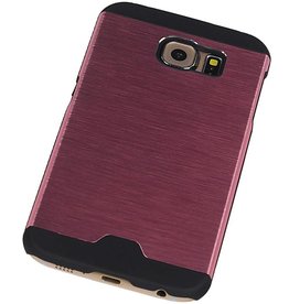 Custodia rigida in alluminio leggero per Galaxy S6 G920F Rosa