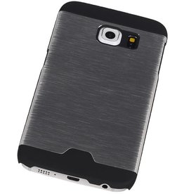 Custodia rigida in alluminio leggero per Galaxy S6 bordo G925F Argento
