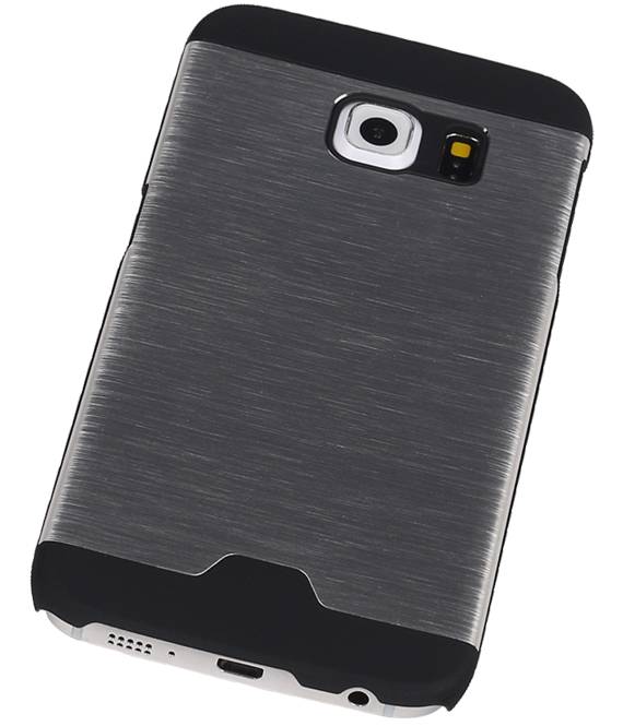 Custodia rigida in alluminio leggero per Galaxy S6 bordo G925F Argento