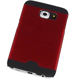 Estuche rígido de aluminio ligero para Galaxy S6 Borde Rojo G925F