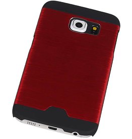 Custodia rigida in alluminio leggero per Galaxy S6 bordo rosso G925F