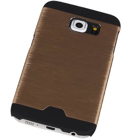 Custodia rigida in alluminio leggero per Galaxy S6 bordo G925F oro