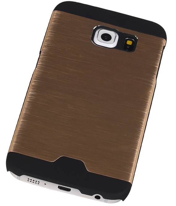 Leichtes Aluminium Hard Case für Galaxy S6 Rand G925F Gold-
