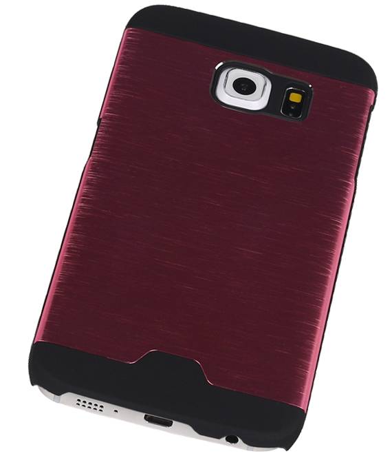 Lumière en aluminium rigide pour Galaxy S6 bord G925F Rose