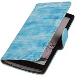 Lizard Bookstyle Cover for LG G4 Turquoise