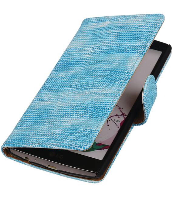 Lizard Bookstyle Cover for LG G4 Turquoise