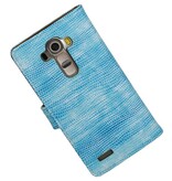 Lizard style livre pour LG G4 Turquoise