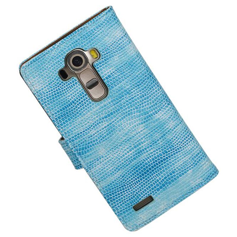 Lizard Bookstyle Cover for LG G4 Turquoise