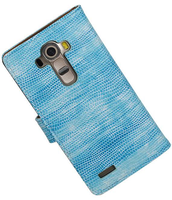 Lizard Bookstyle Hoes voor LG G4 Turquoise