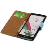 Lizard Book Style Taske til LG G4 Turquoise