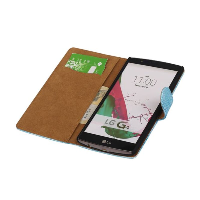 Lizard style livre pour LG G4 Turquoise