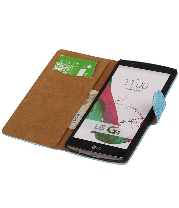 Lizard Bookstyle Cover for LG G4 Turquoise