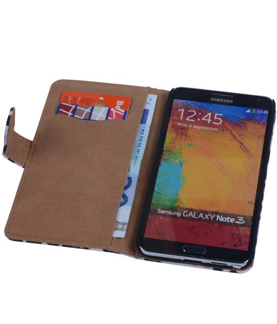 Case Style Chita Libro per Galaxy Note N9000 3 Brown