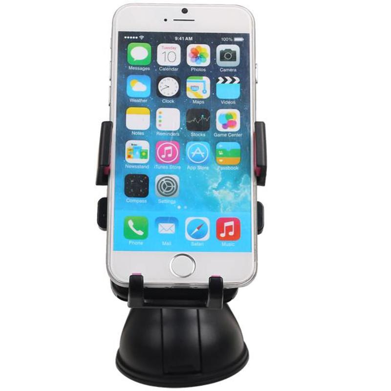 Soporte universal largo para smartphone en el coche, color rosa