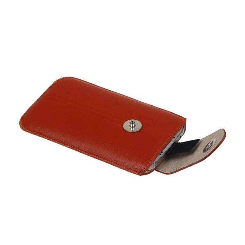 Modello 2 Smartphone Custodia Taglia M (i9500 Galaxy S4) Marrone