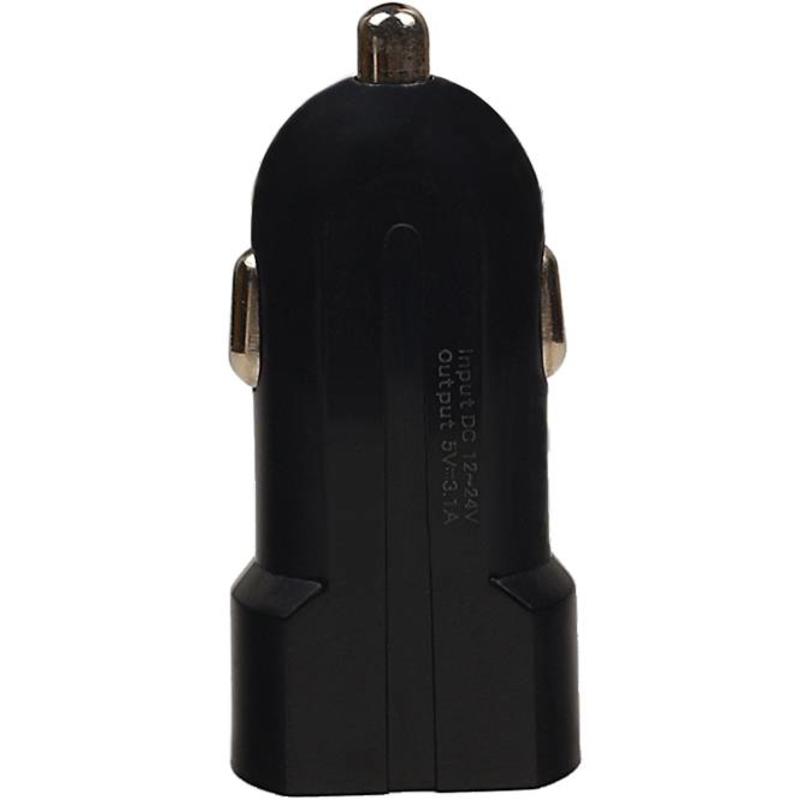 USAMS2 mini USB Billader 2port 2.1 En sort