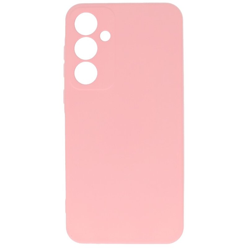 Coque en TPU couleur tendance pour Samsung Galaxy A35 rose