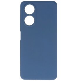 Custodia in TPU colorata alla moda OPPO A58 4G Blu scuro